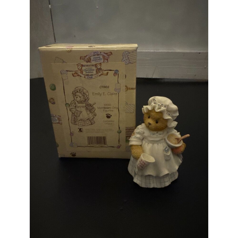 1996 Cherished Teddies- Emily E. Claire Baker Figurine